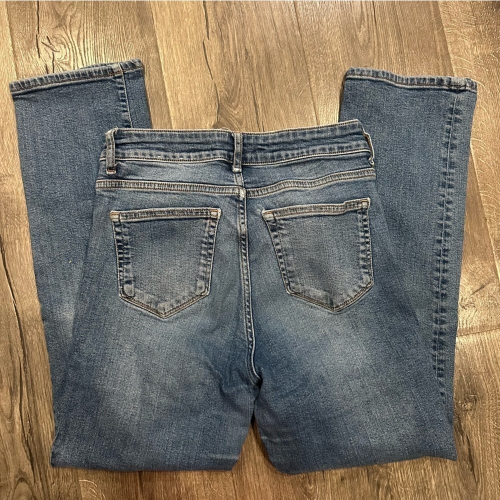 MNG by Mango Straight Leg Jeans Women's Size 6 High Waist Medium Wash Denim - Picture 15 of 15